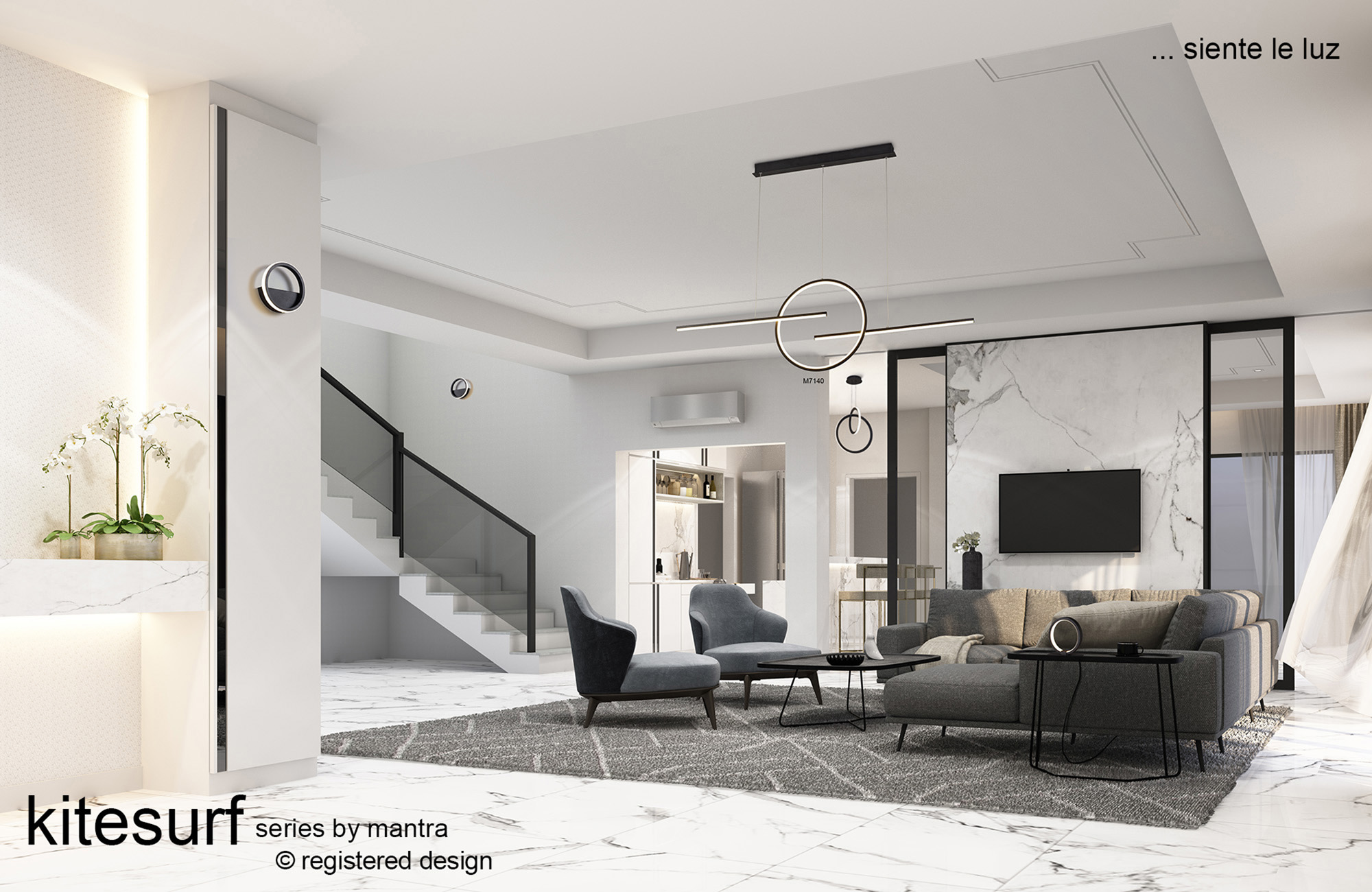Kitesurf Table Lamps Mantra Fusion Contemporary Table Lamps